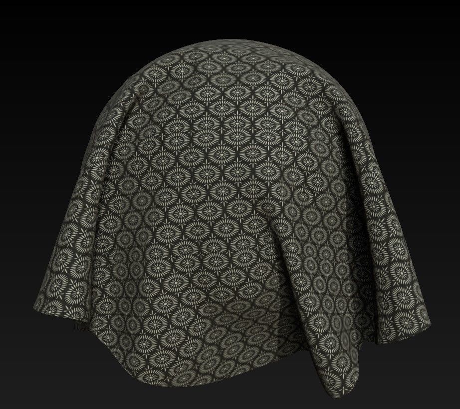 10 Fabric Patterns Vol 10 Low-poly 3D model_9