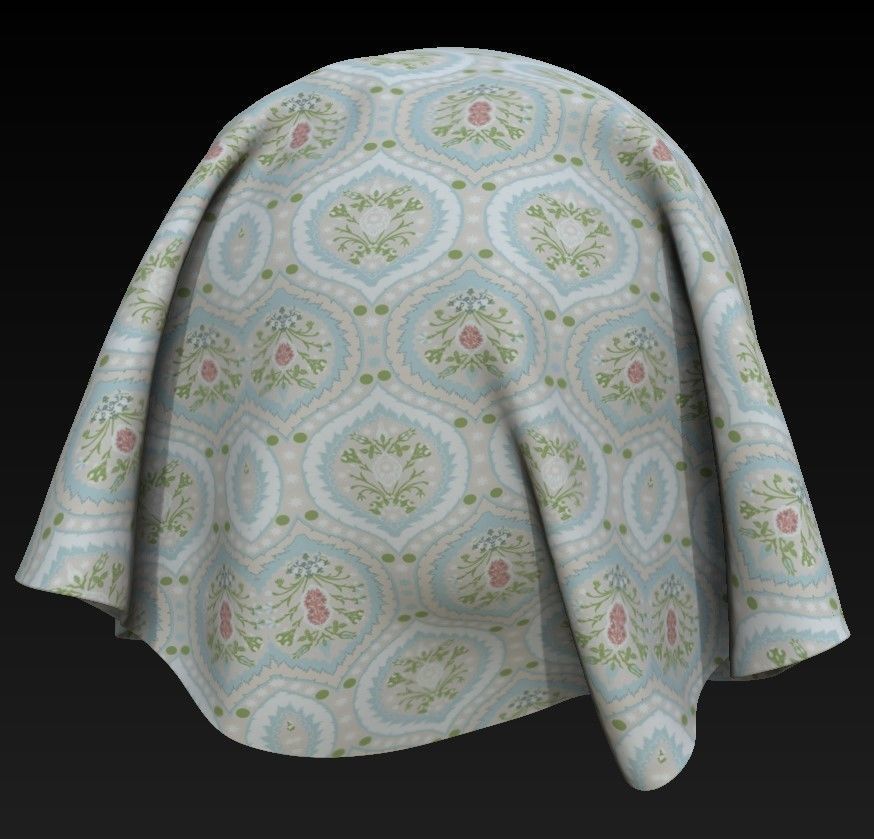 10 Fabric Patterns Vol 10 Low-poly 3D model_4