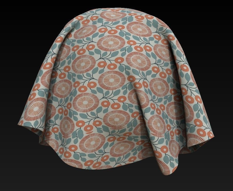10 Fabric Patterns Vol 10 Low-poly 3D model_2