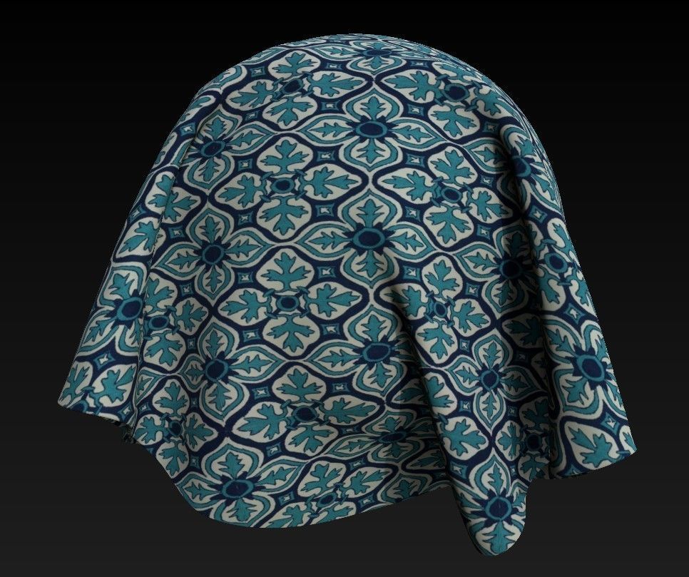 10 Fabric Patterns Vol 10 Low-poly 3D model_10