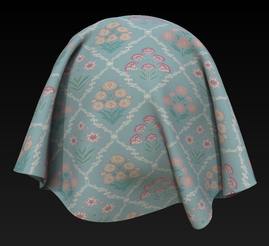 10 Fabric Patterns Vol 10 Low-poly 3D model_5