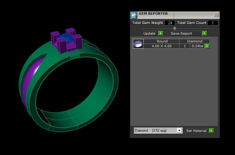 Rings 3D print model_4