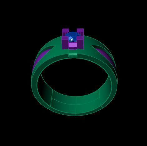 Rings 3D print model_2