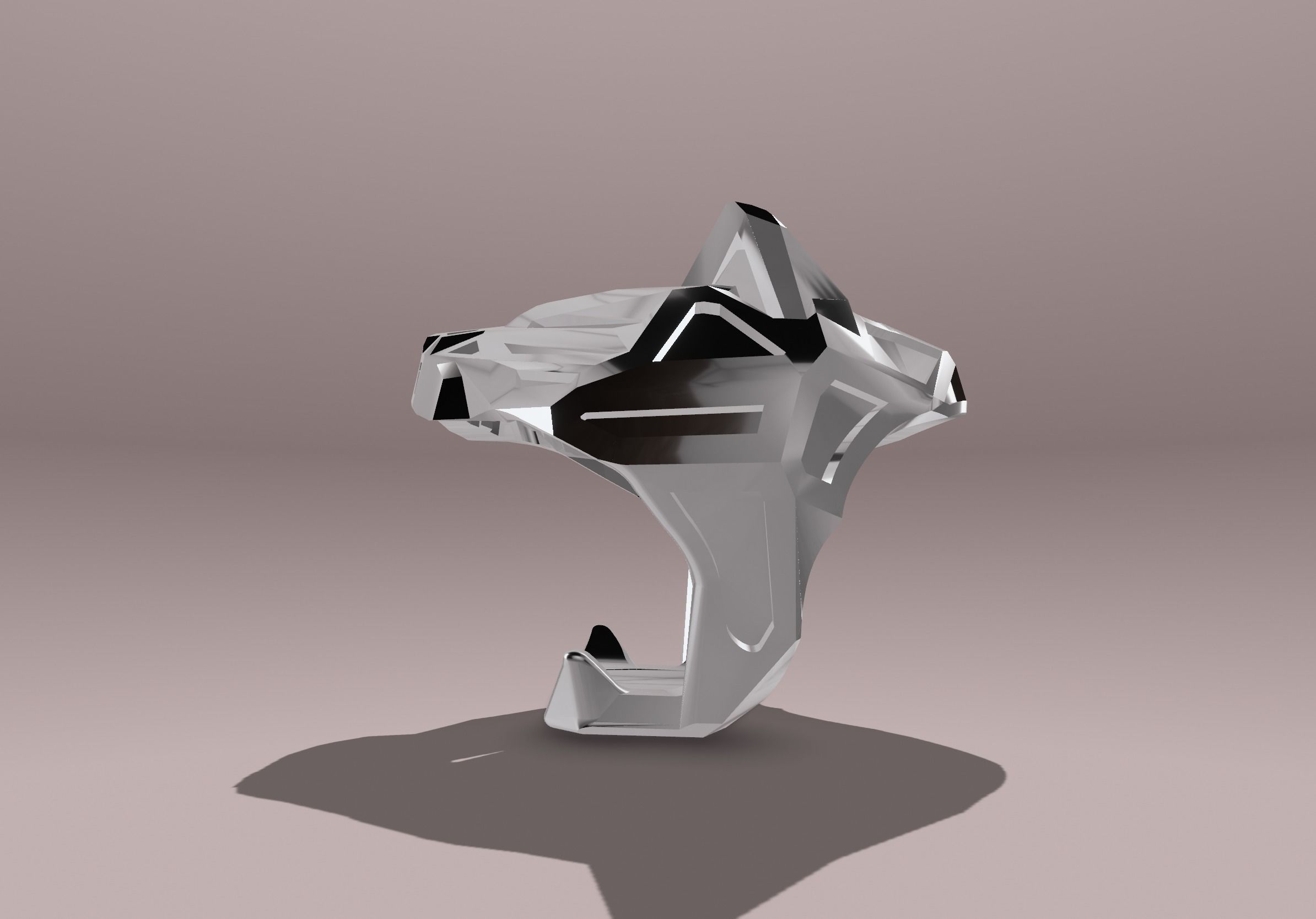 Black tiger 3D model_2