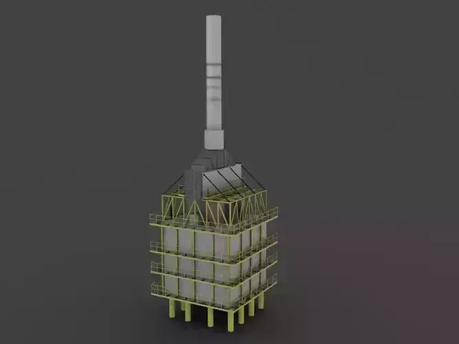 refinery furnace 3D model
