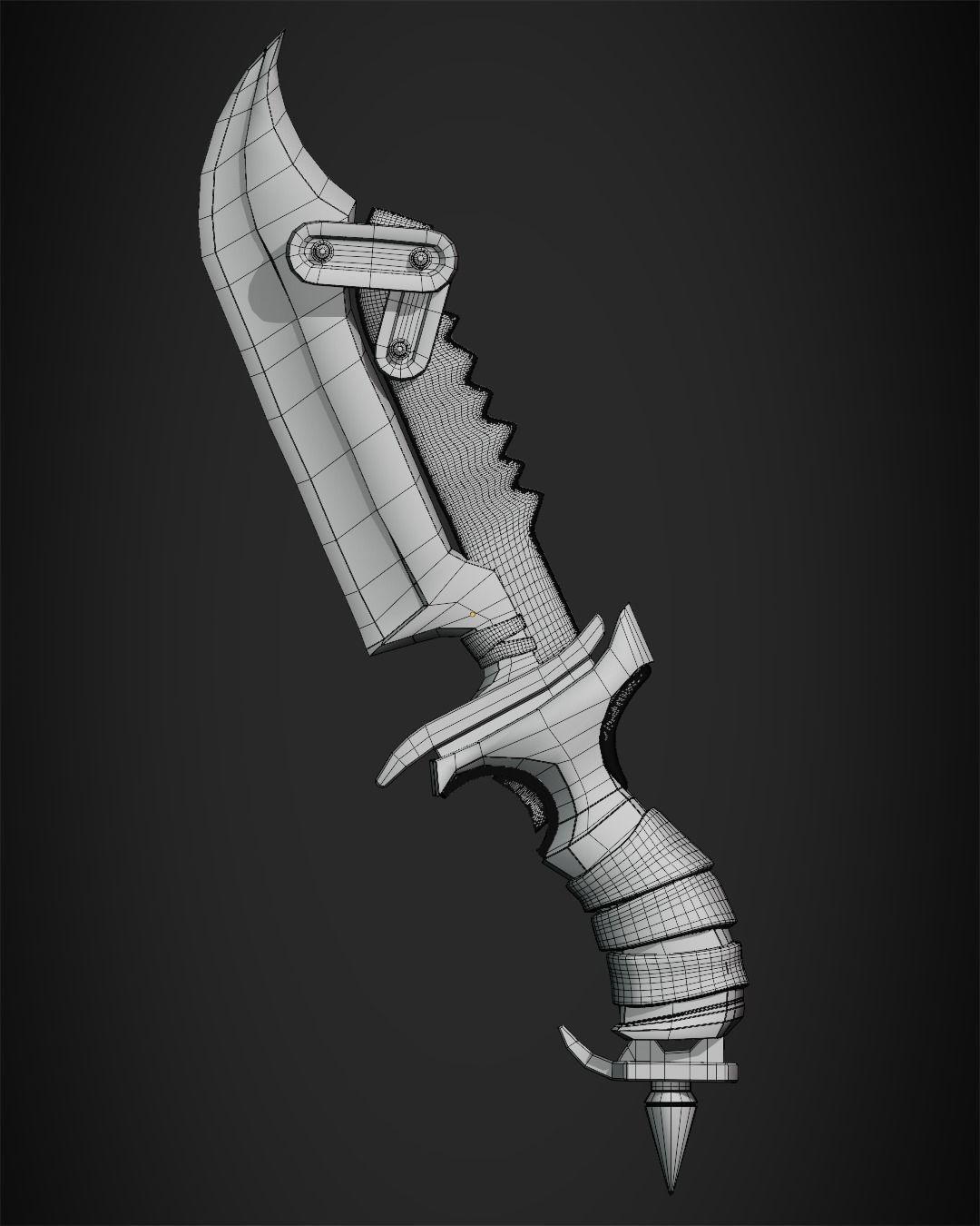 Overwatch 2 Junker Queen Knife for Cosplay 3D print model_12