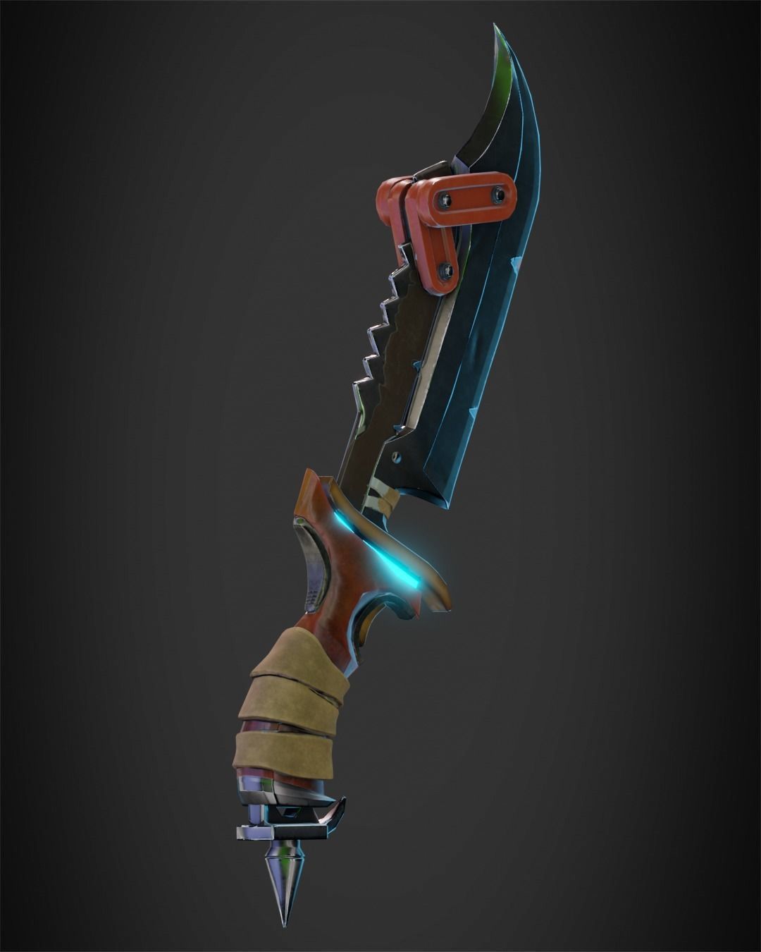 Overwatch 2 Junker Queen Knife for Cosplay 3D print model_7