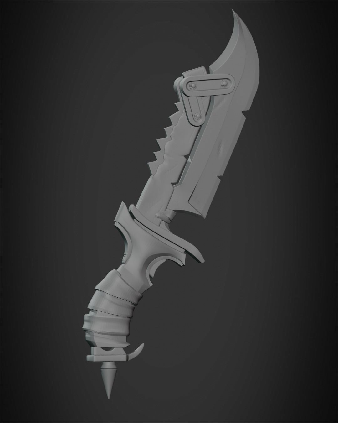 Overwatch 2 Junker Queen Knife for Cosplay 3D print model_11