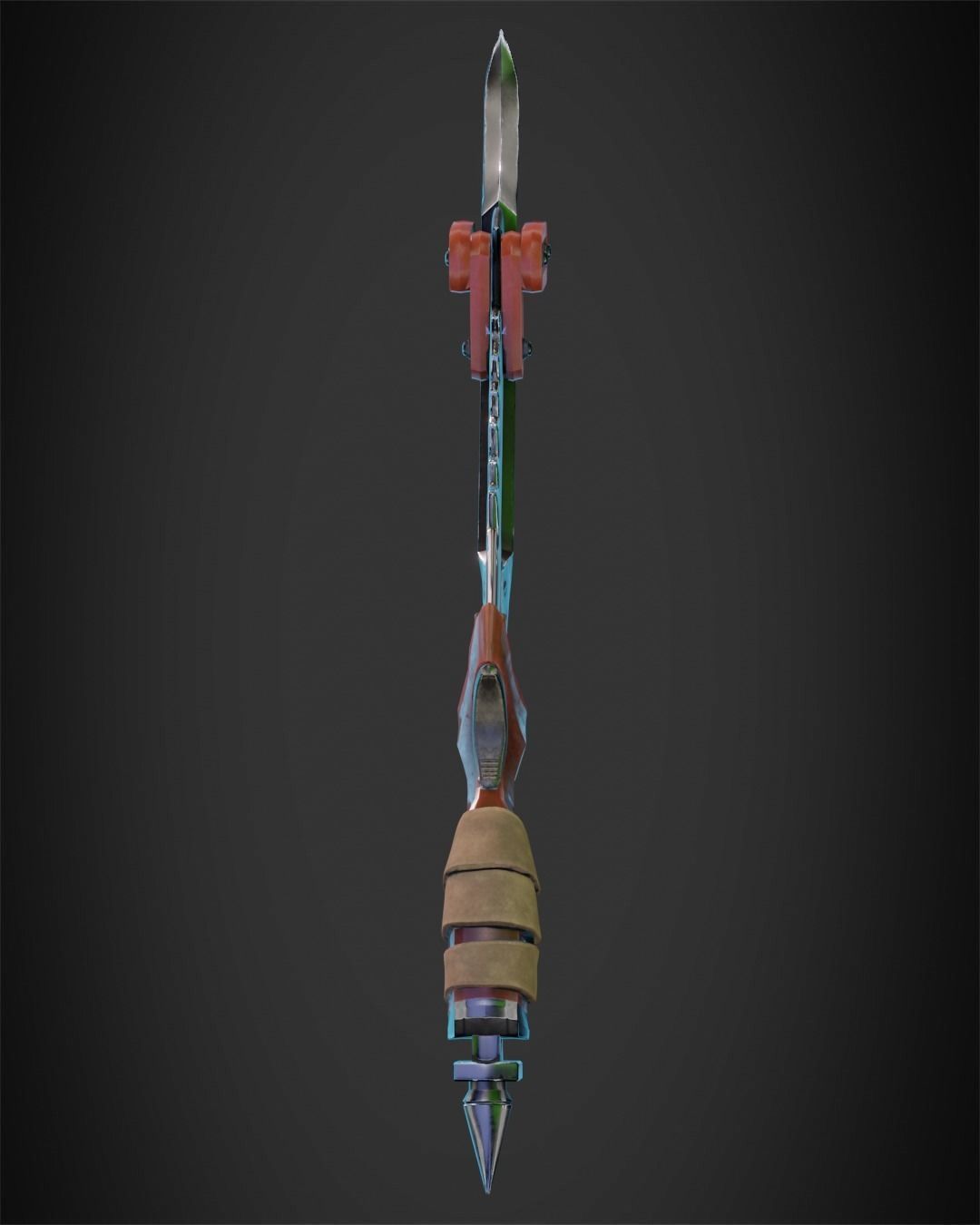 Overwatch 2 Junker Queen Knife for Cosplay 3D print model_5