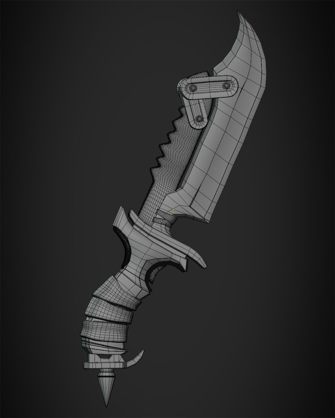 Overwatch 2 Junker Queen Knife for Cosplay 3D print model_13