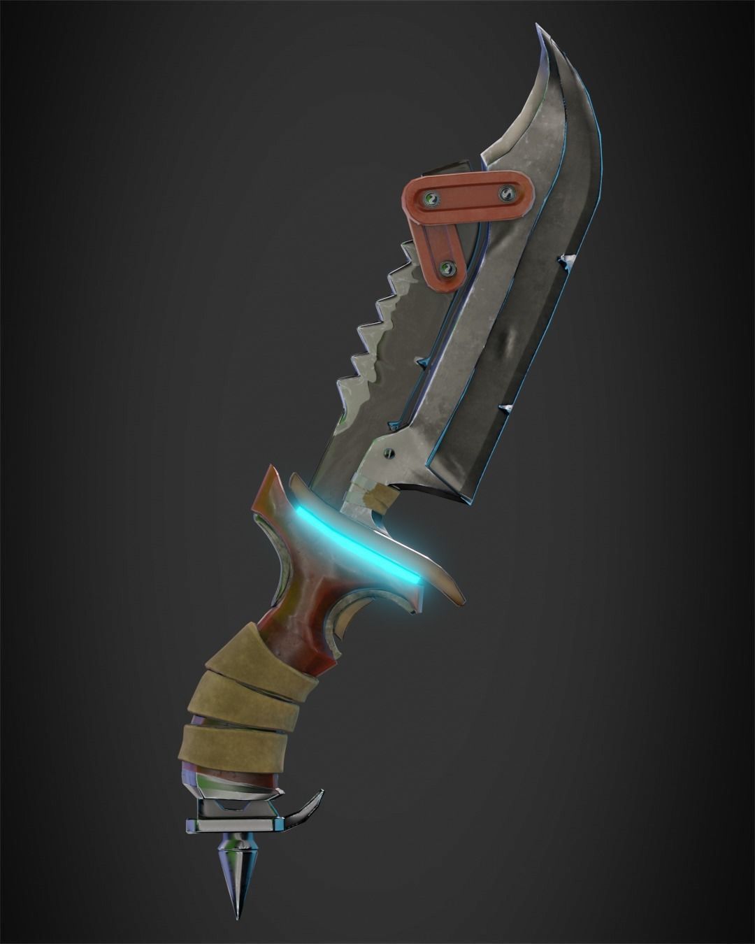 Overwatch 2 Junker Queen Knife for Cosplay 3D print model_9