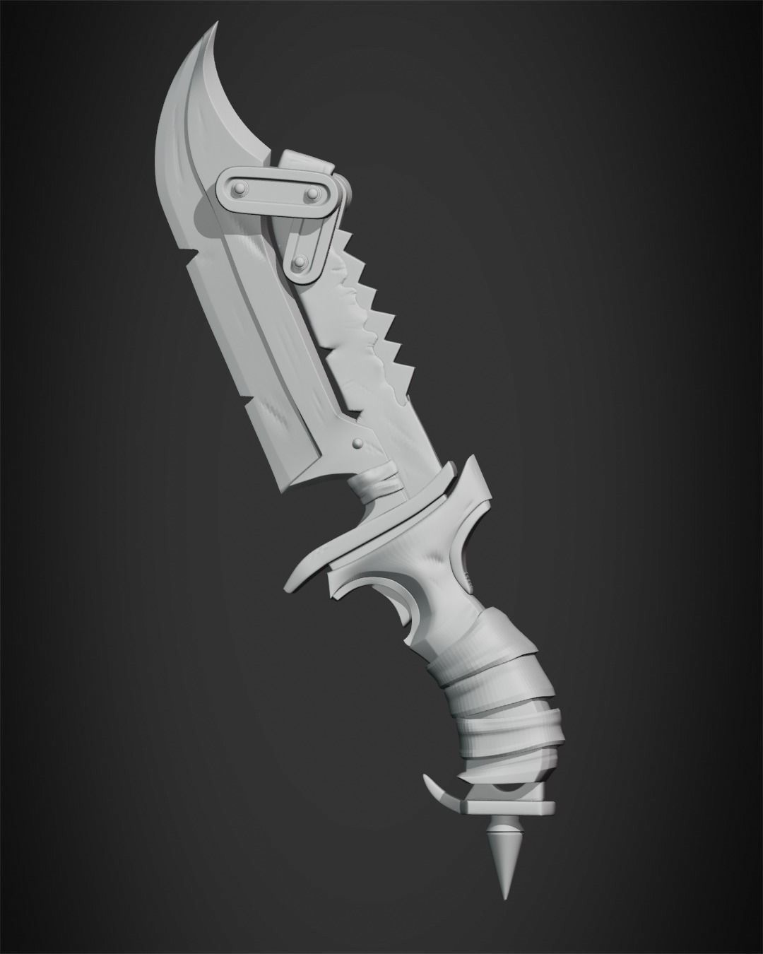 Overwatch 2 Junker Queen Knife for Cosplay 3D print model_10