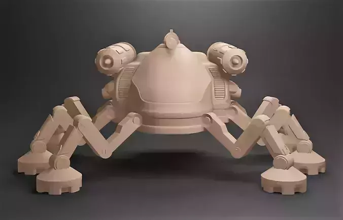 Battleship star wars robot 3D print model