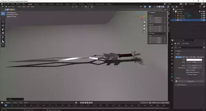 THE ELVEN SWORD 3D model