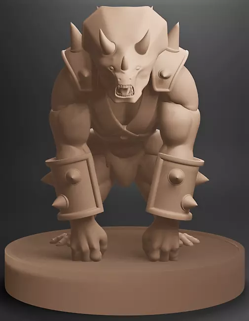 Hekkenasaur demon 3D print model_0