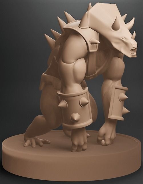 Hekkenasaur demon 3D print model_3