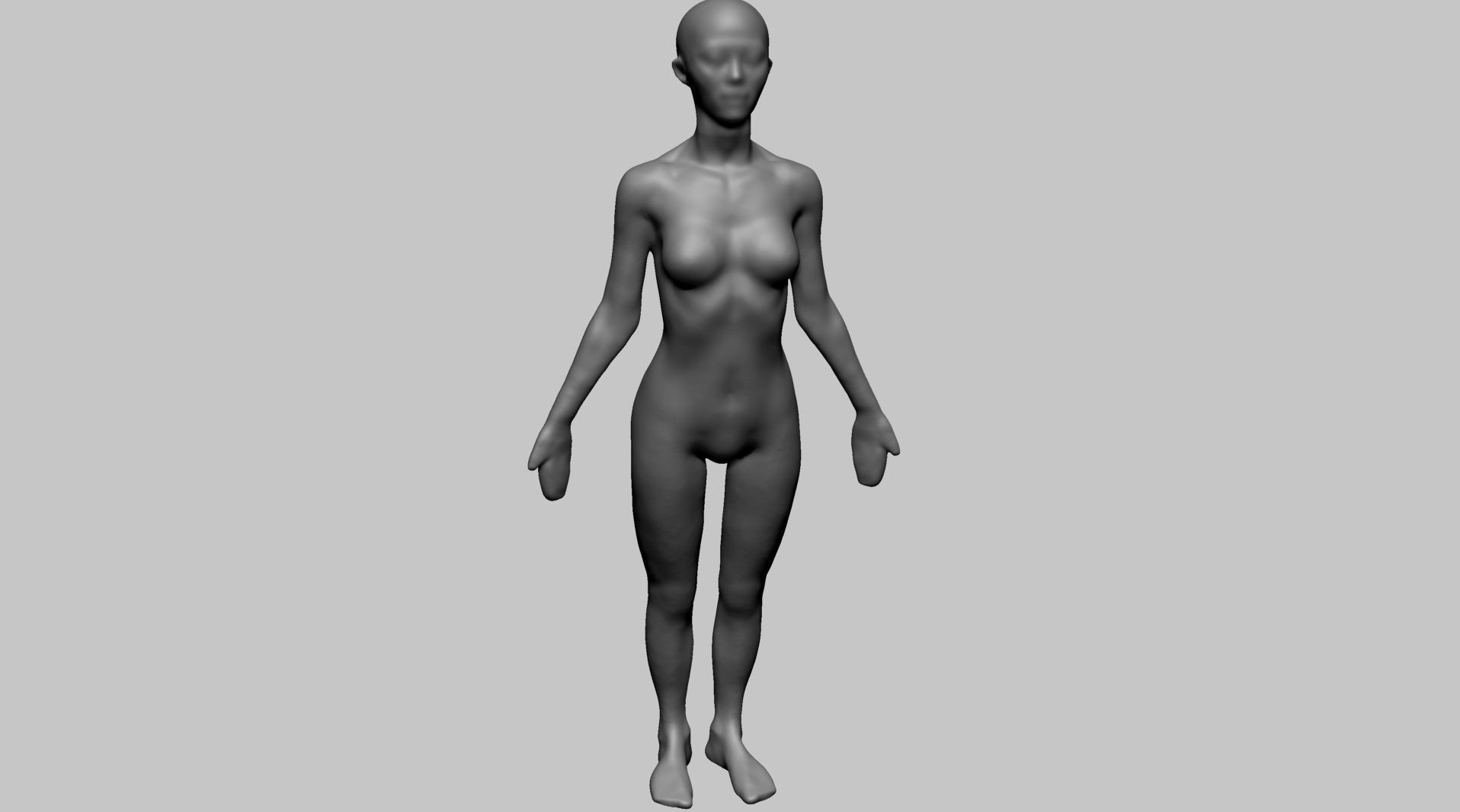 Base Female Anatomy B 3D model_8