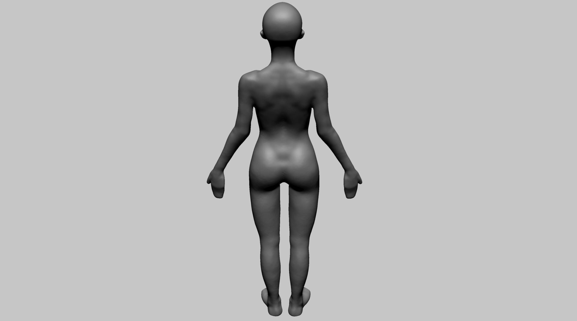 Base Female Anatomy B 3D model_9
