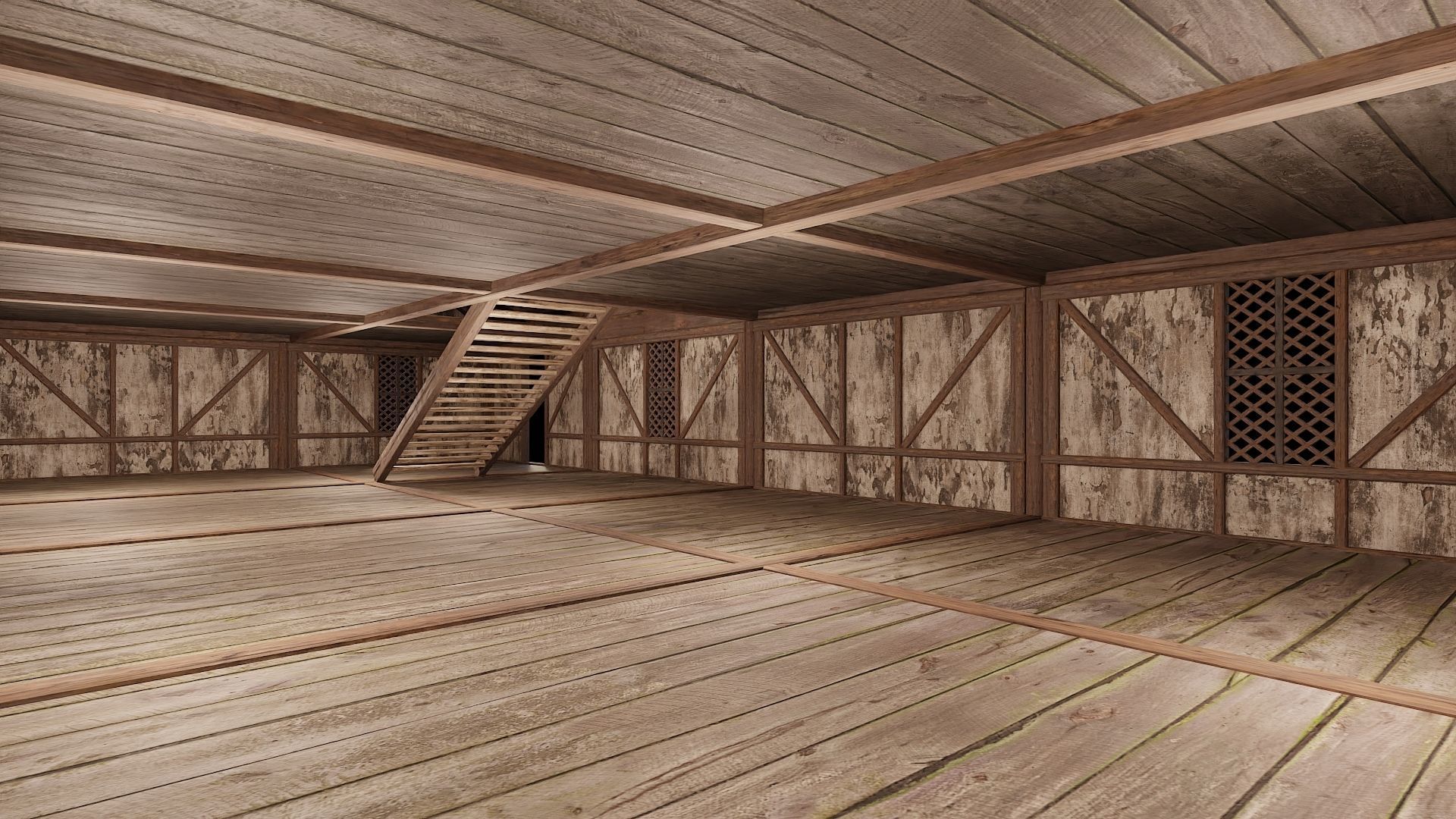 Medieval Houses 36- 4K Textures Game Ready Low-poly 3D model_4