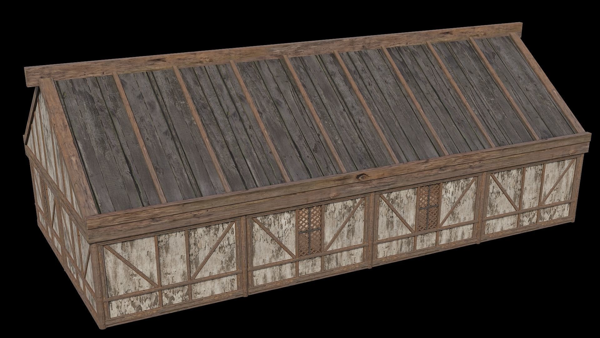 Medieval Houses 36- 4K Textures Game Ready Low-poly 3D model_12