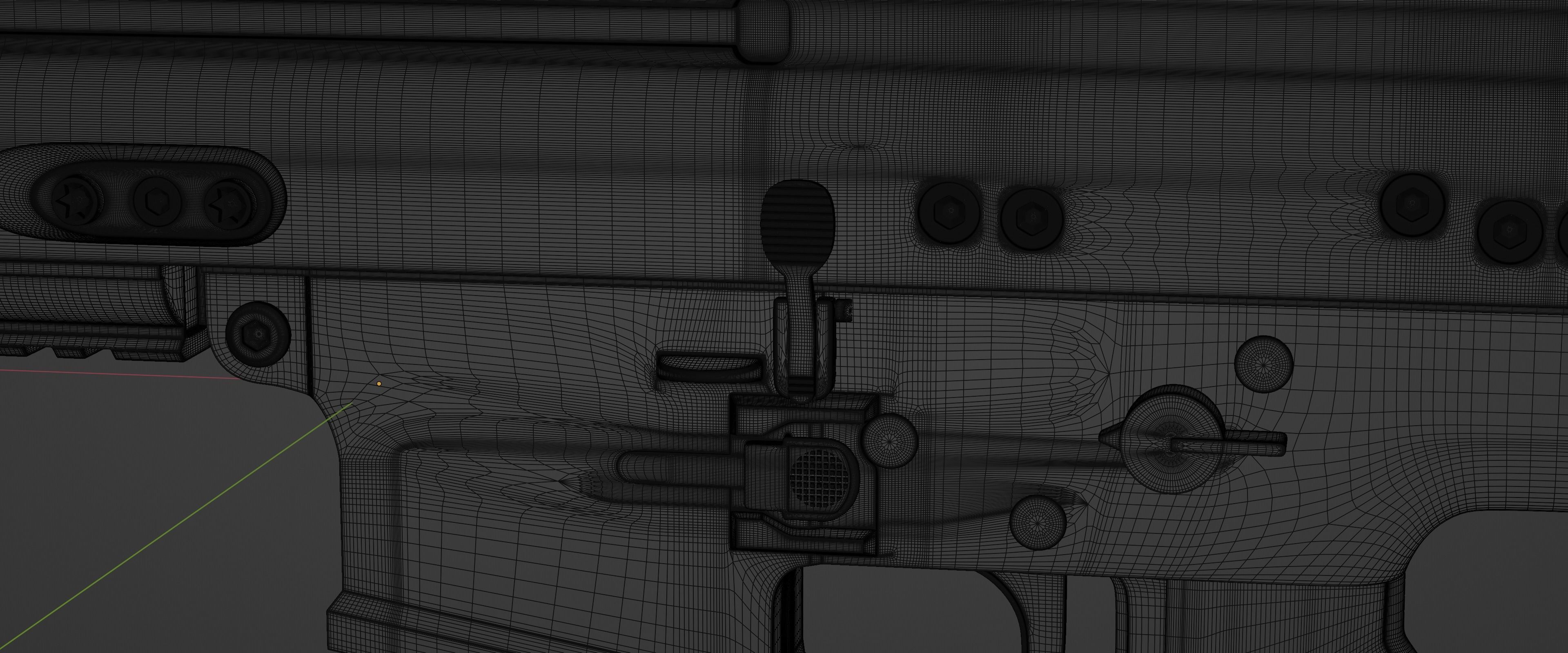 FN SCAR-H High Poly Free 3D model_11