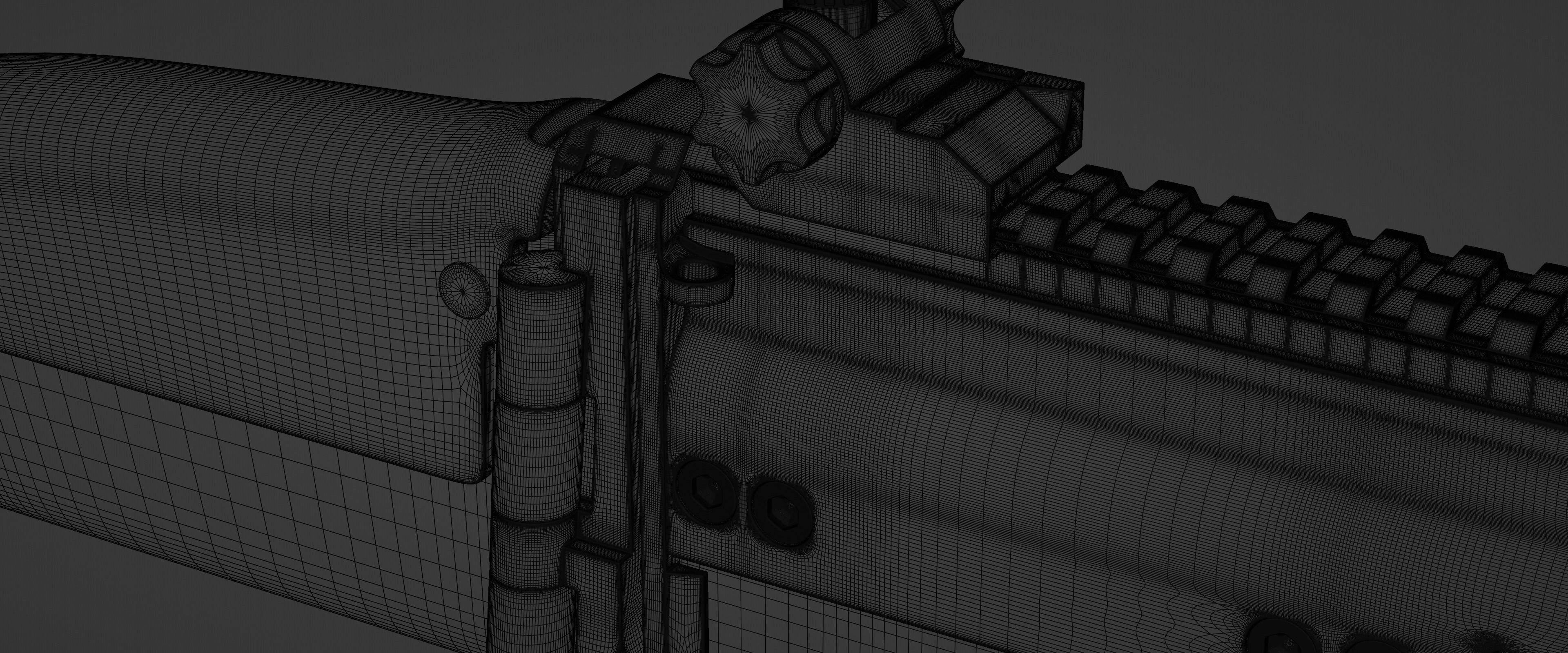 FN SCAR-H High Poly Free 3D model_10