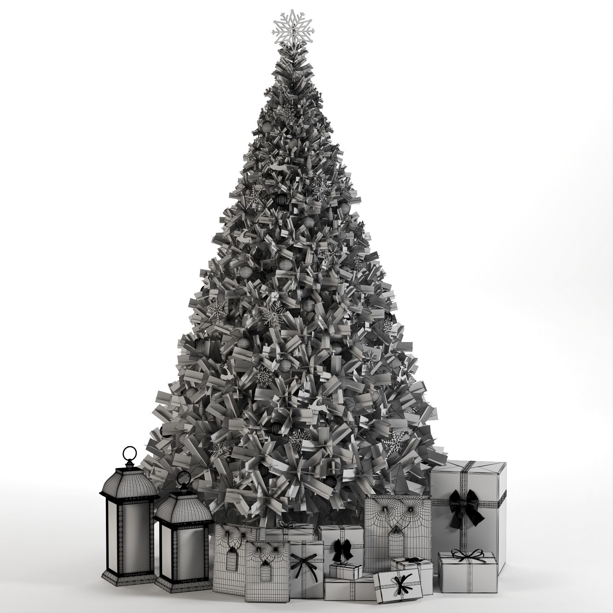 Christmas Decorative set 01 3D model_1