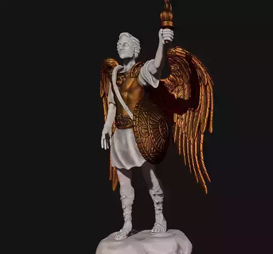 Gabriel Archangel - Metal - Wood - CNC Rounting and 3D print model