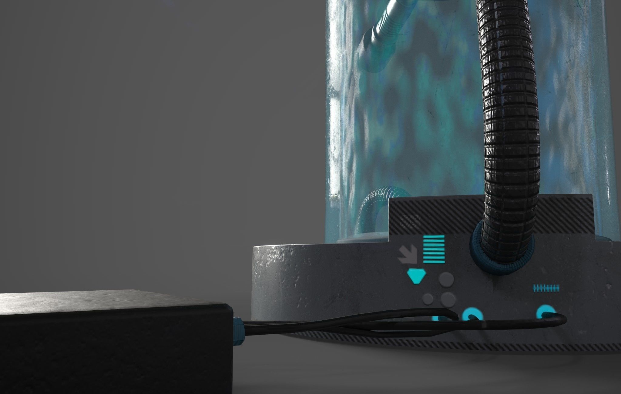 Sci-Fi Capsule Low-poly 3D model_3