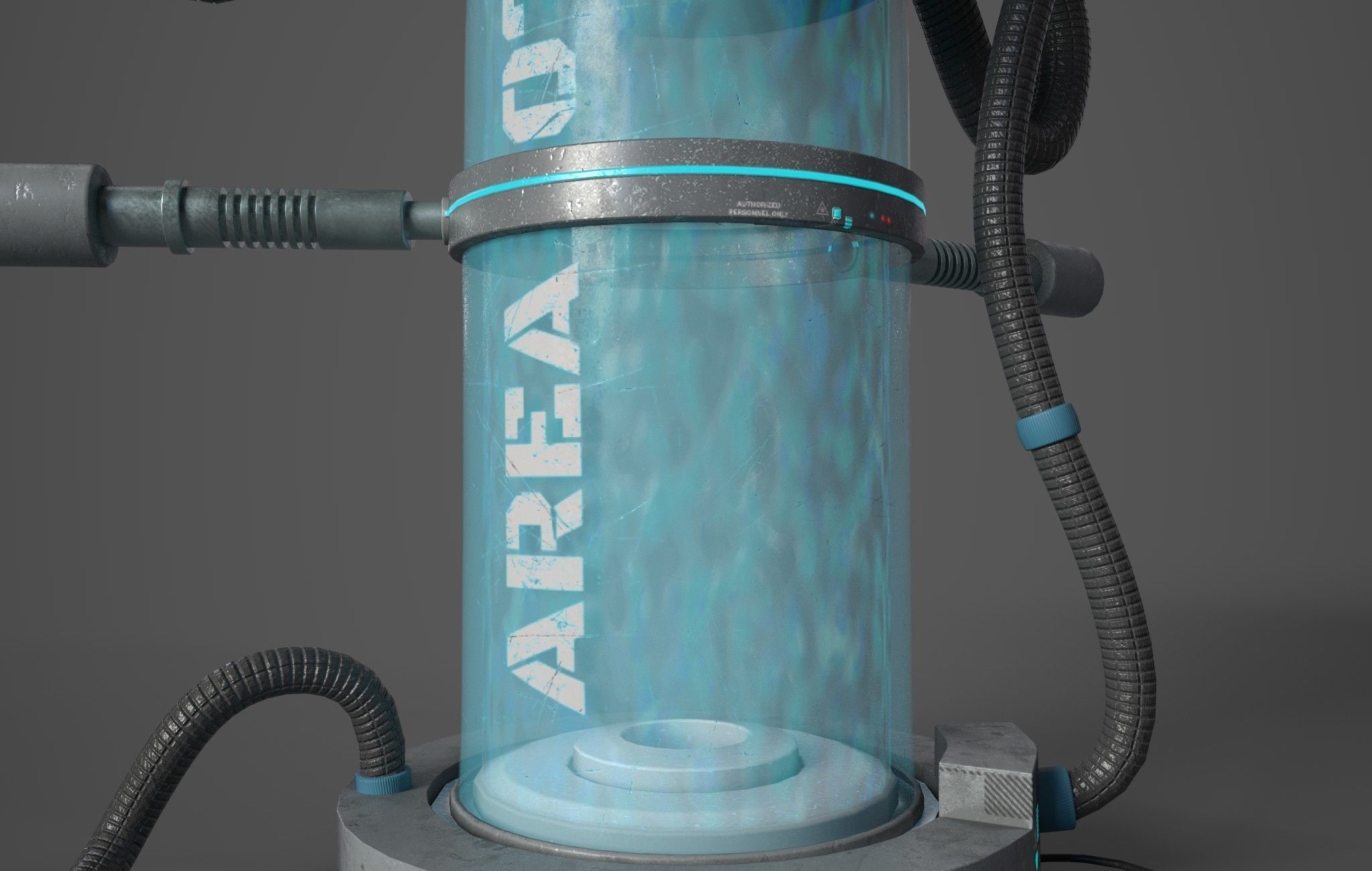 Sci-Fi Capsule Low-poly 3D model_2