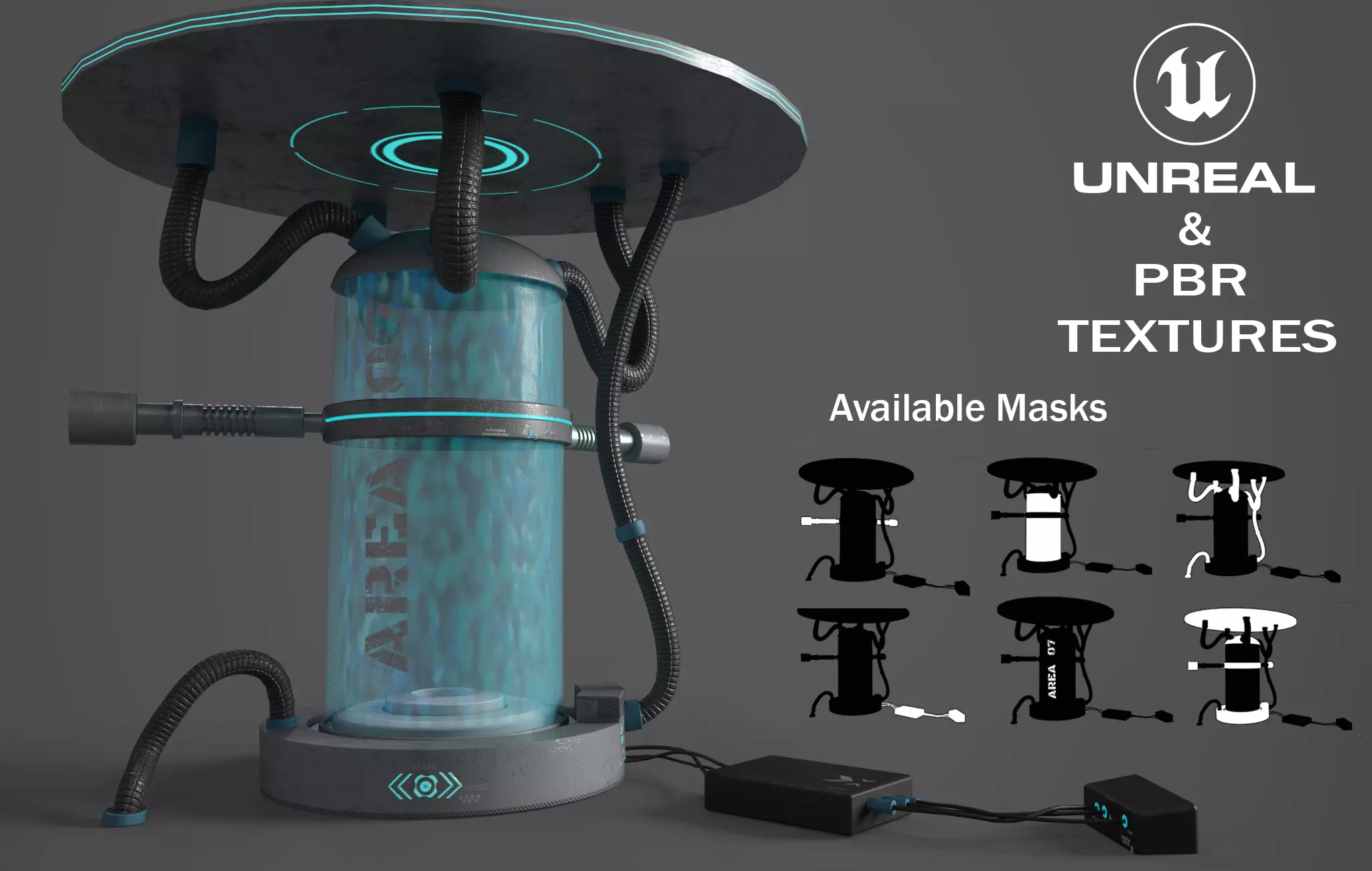 Sci-Fi Capsule Low-poly 3D model_0