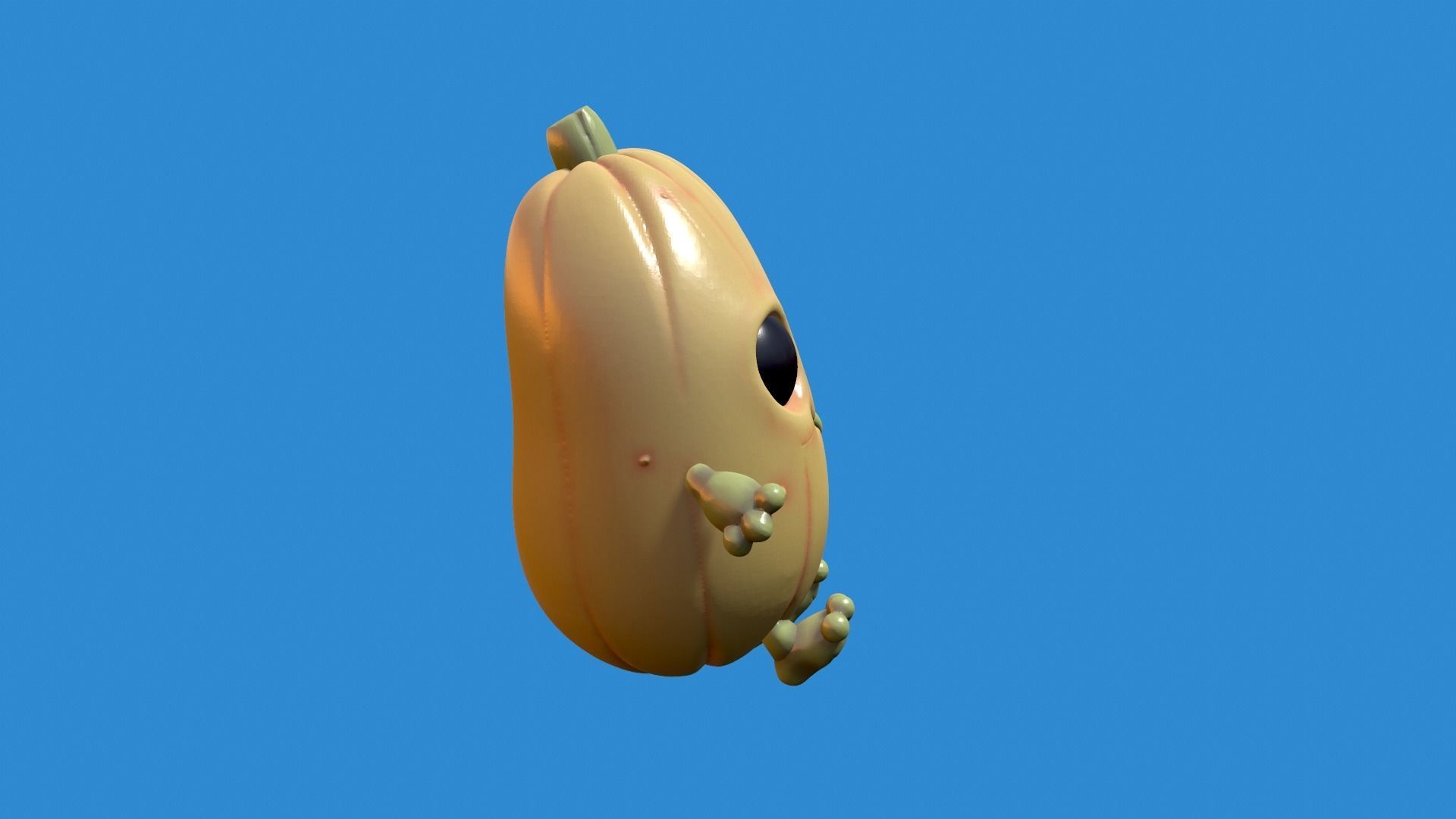 Pumpkin Cute - Halloween 3D print model_8