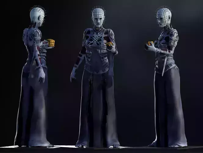 Pinhead  Low-poly 3D model
