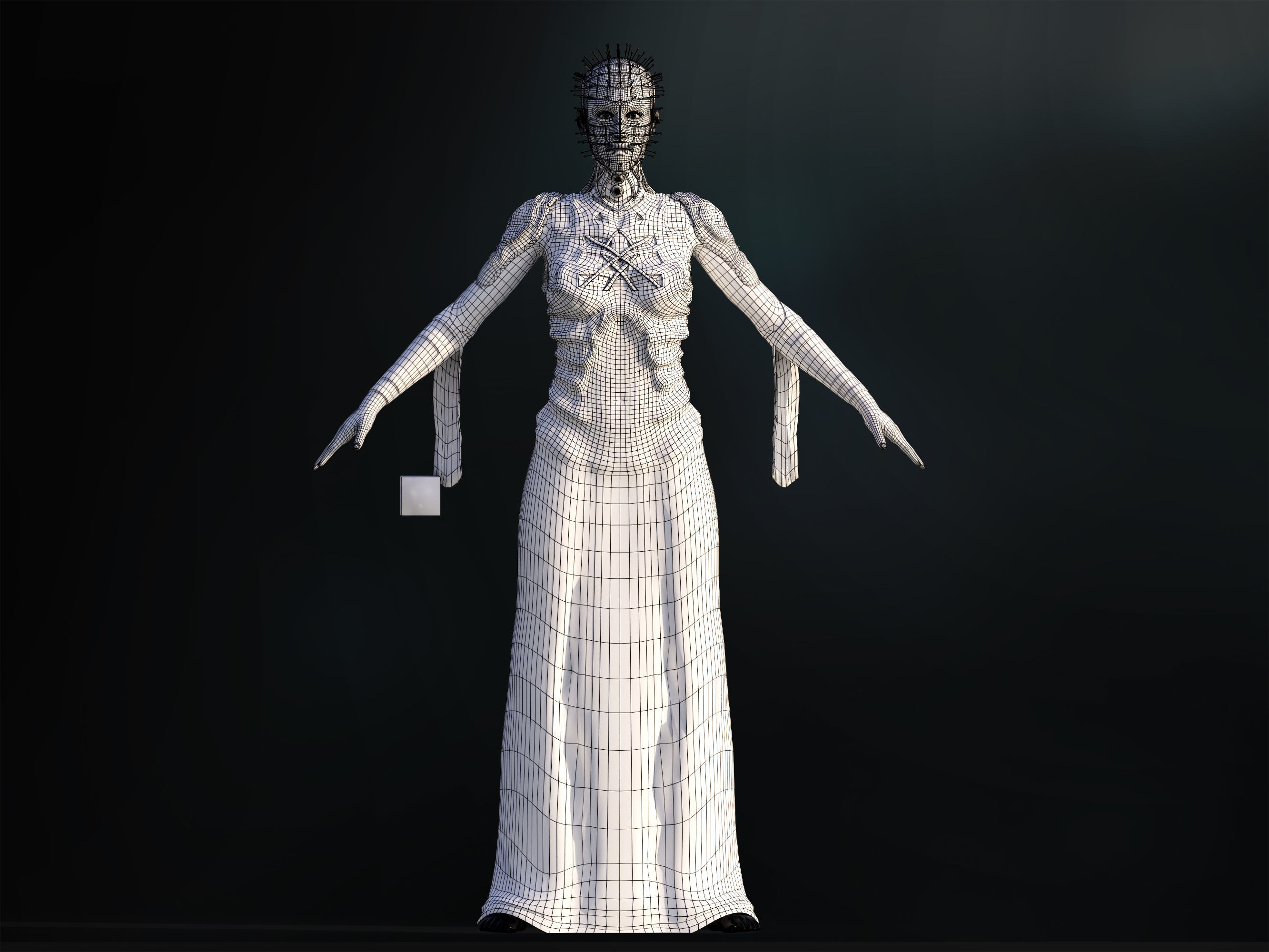 Pinhead  Low-poly 3D model_8