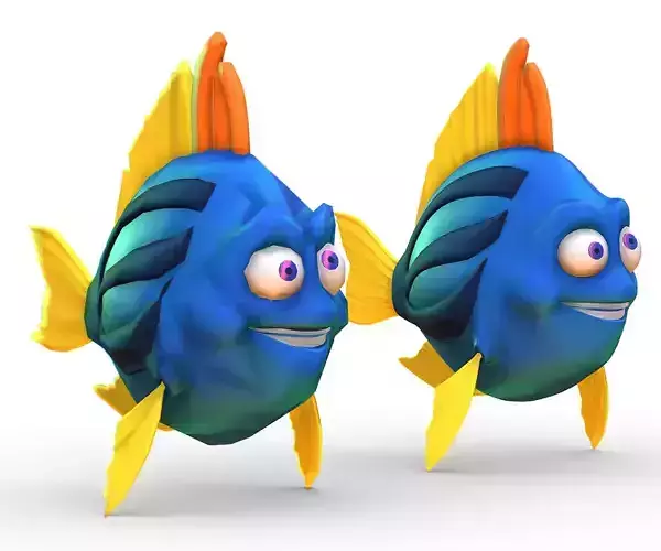 Hi-Poly Subdivision 3D Model Fish