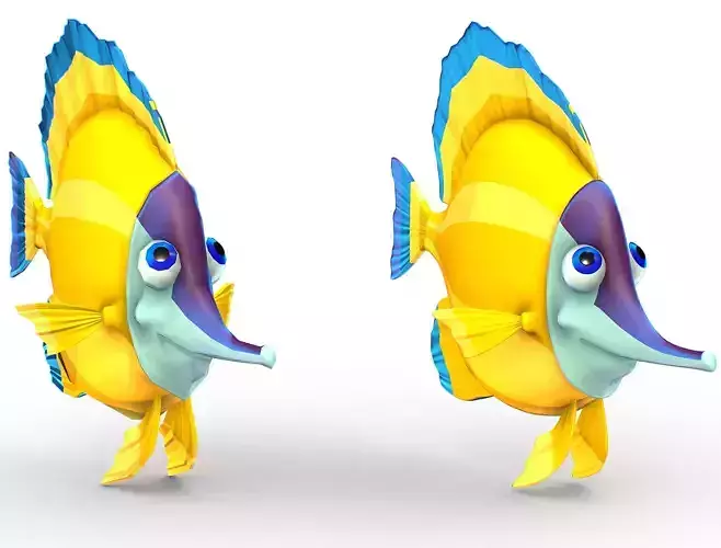 Hi-Poly Subdivision 3D Model Fish