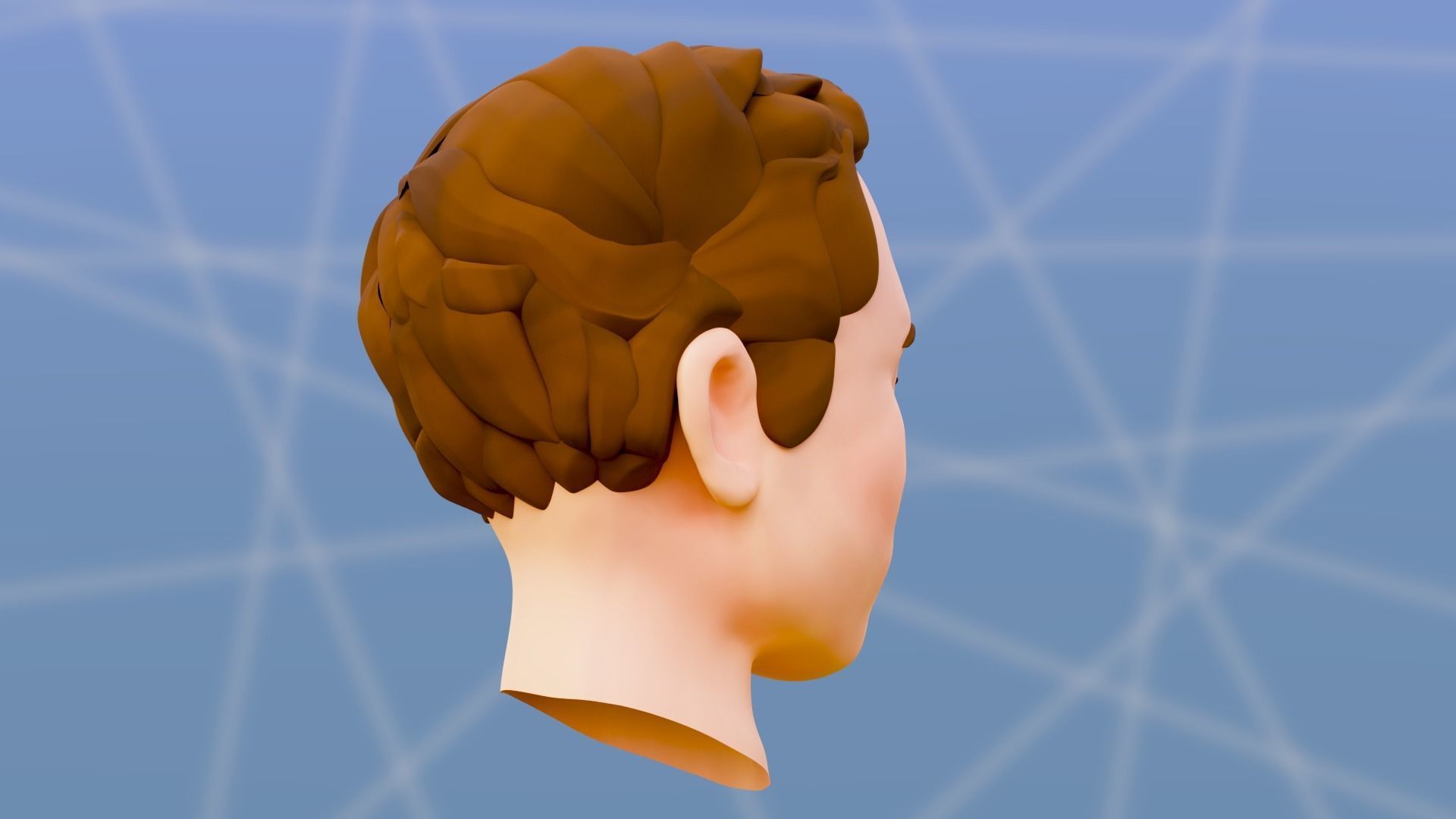 Elon Musk - Cartoon Character Head 3D model_19