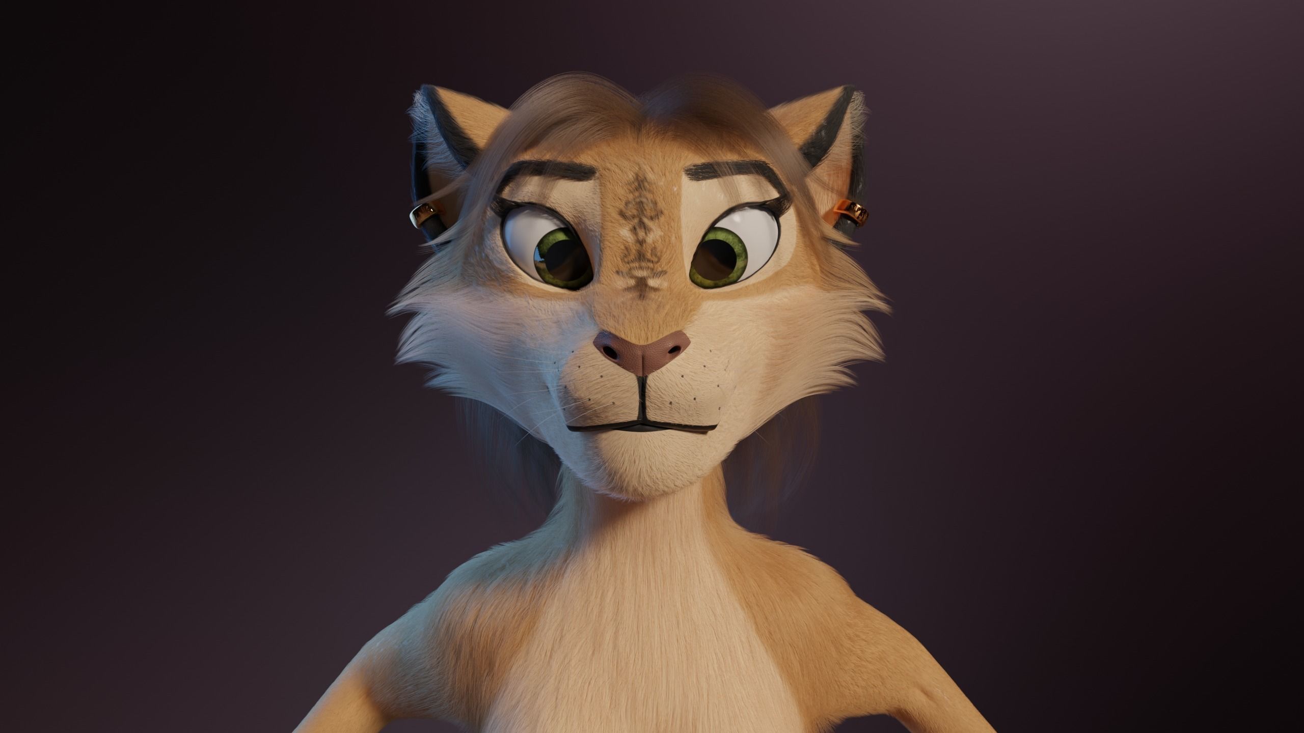 Nayara Anthro Lioness 3D model_3