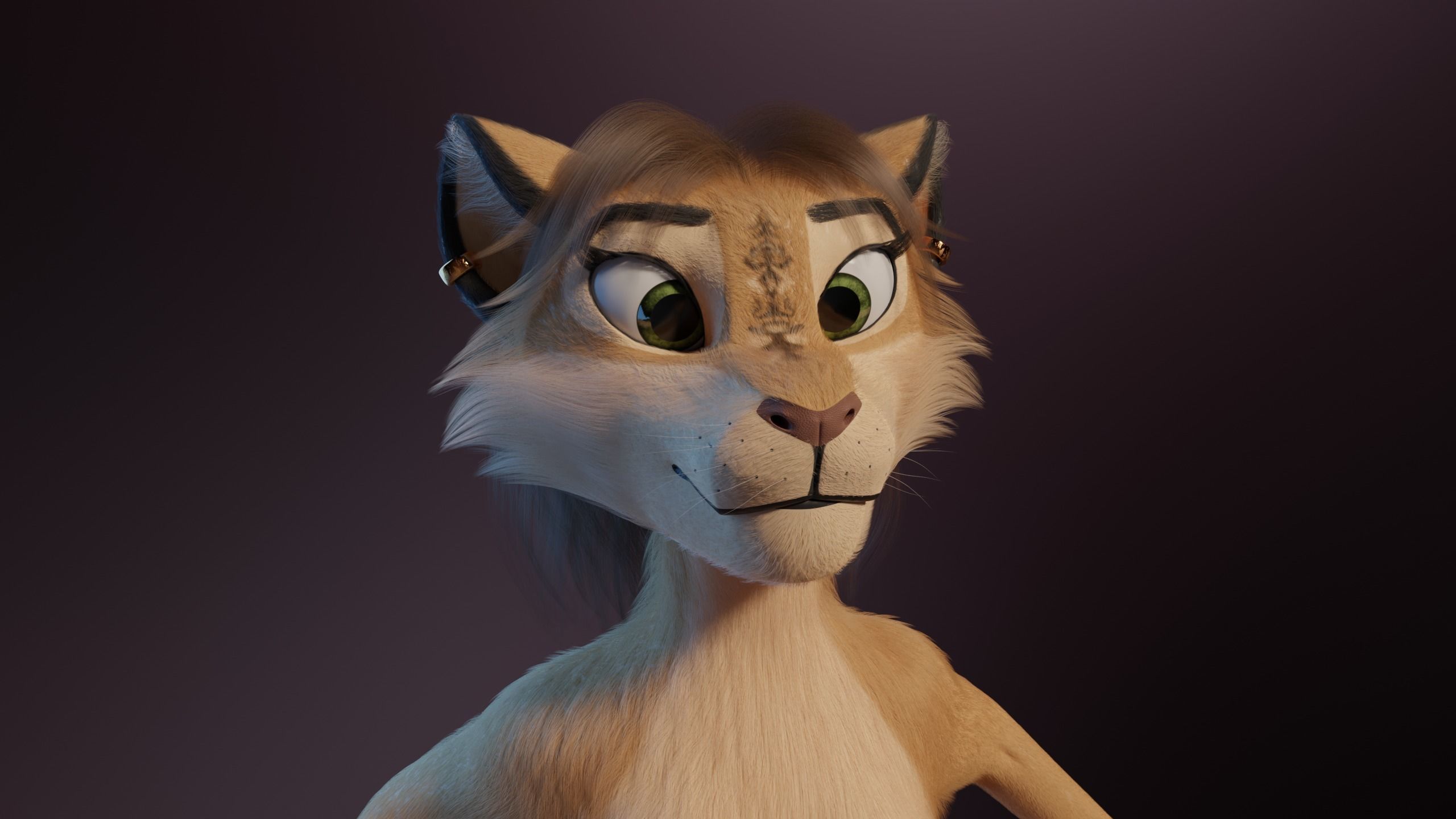 Nayara Anthro Lioness 3D model_2