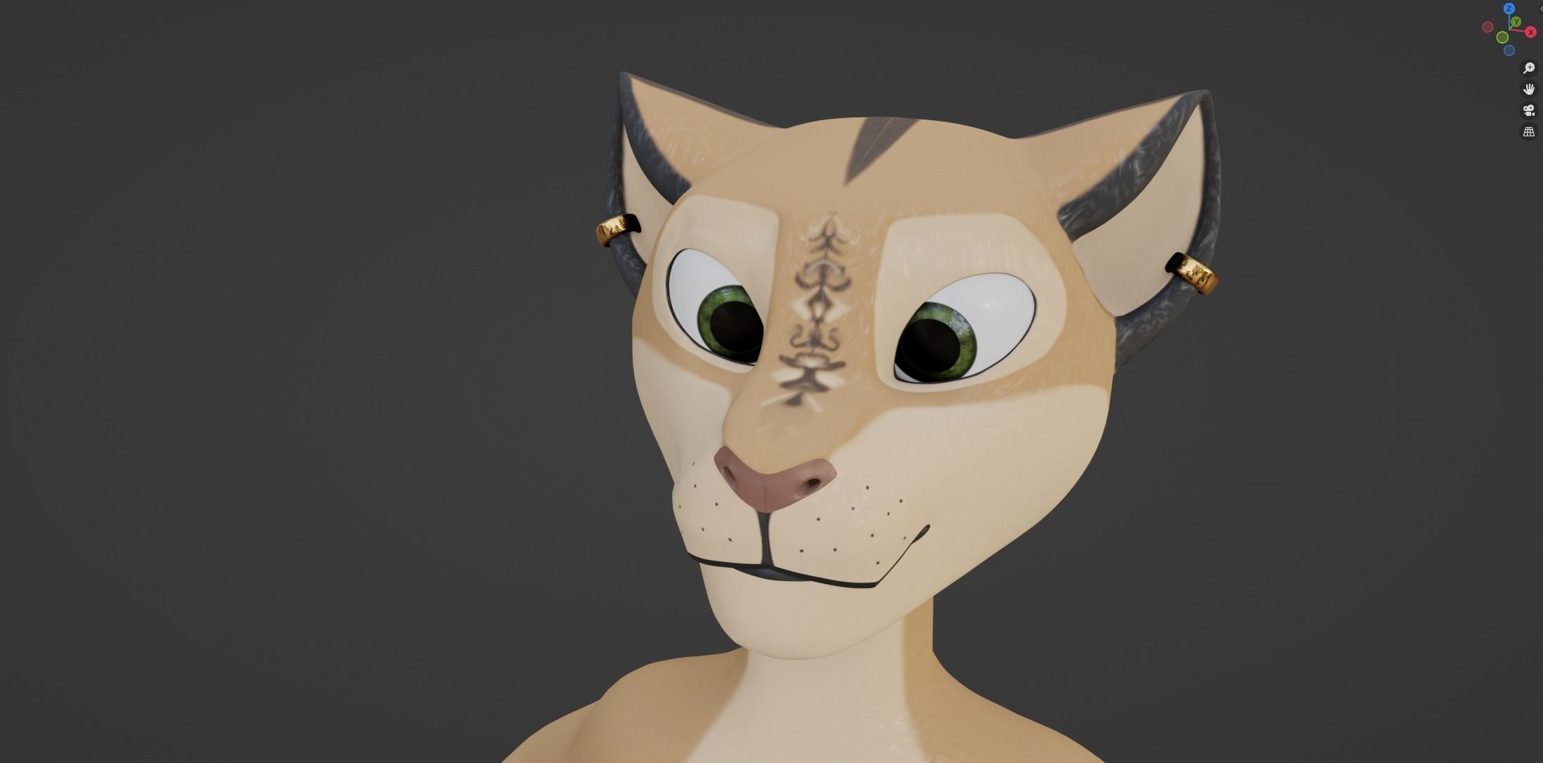 Nayara Anthro Lioness 3D model_47