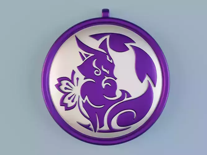 Genshin Impact Yae Miko Emblem pendant