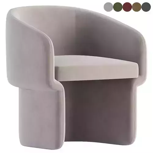 Lowrance Velvet Barrel chair