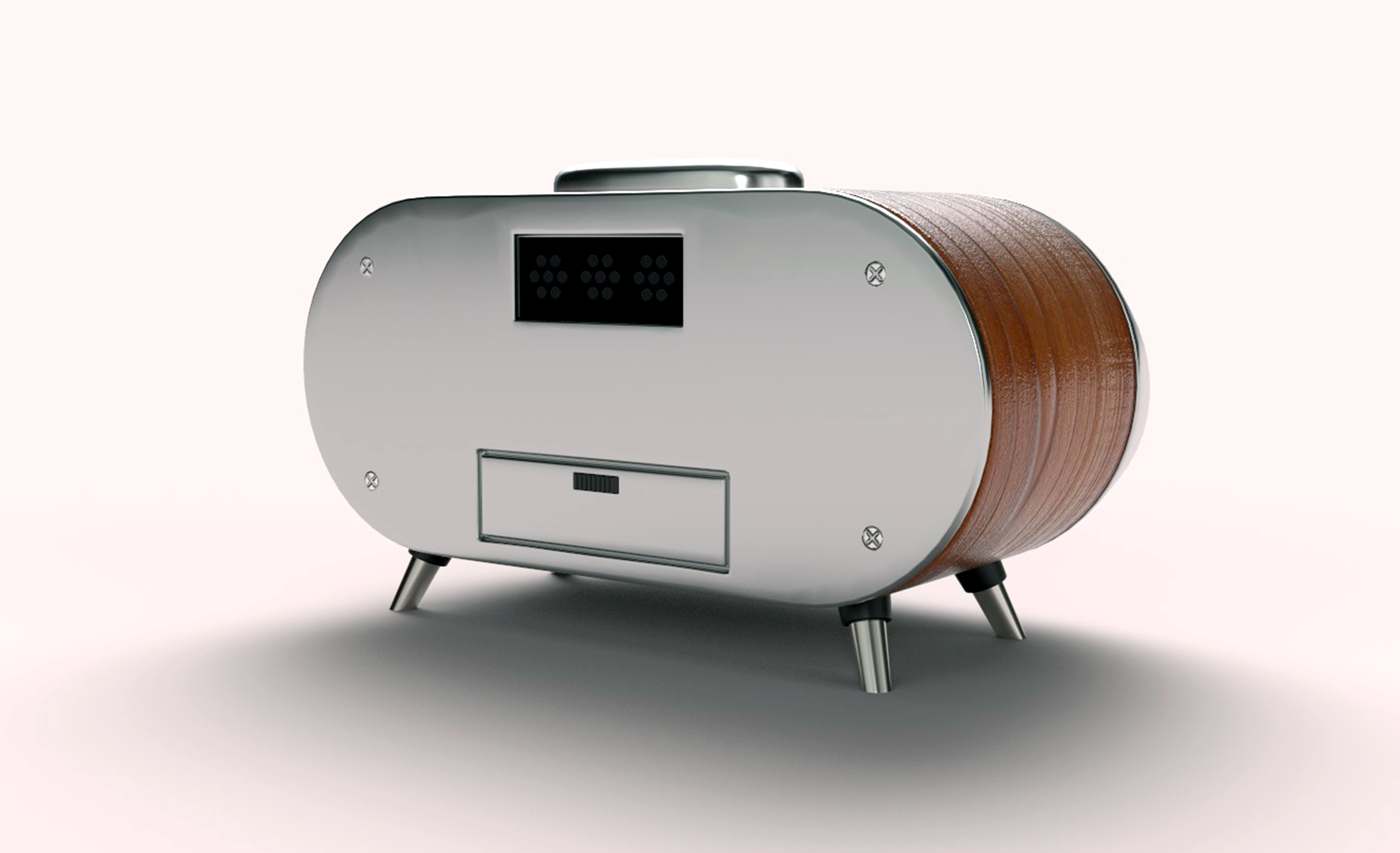 Classic Digital alarm clock 3D model_4