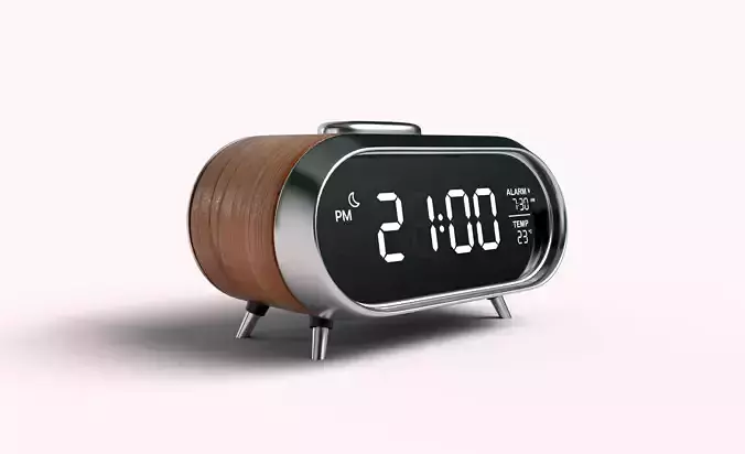 Classic Digital alarm clock 3D model
