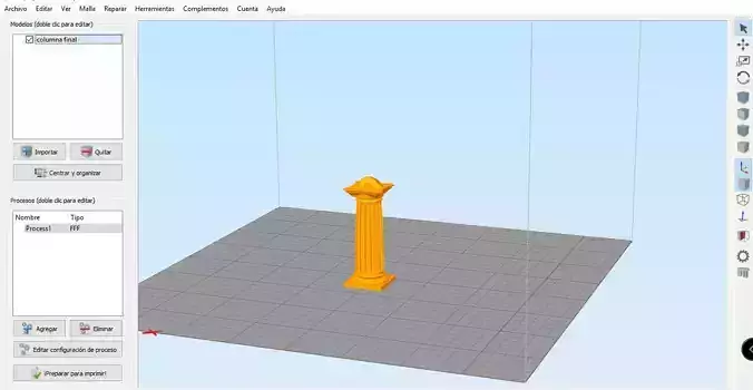 column keychain