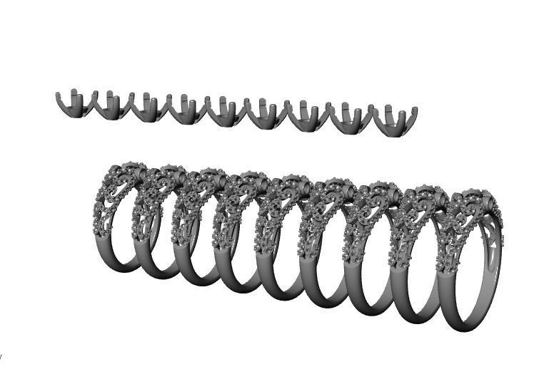 Beauty Ring 025 3D print model_10