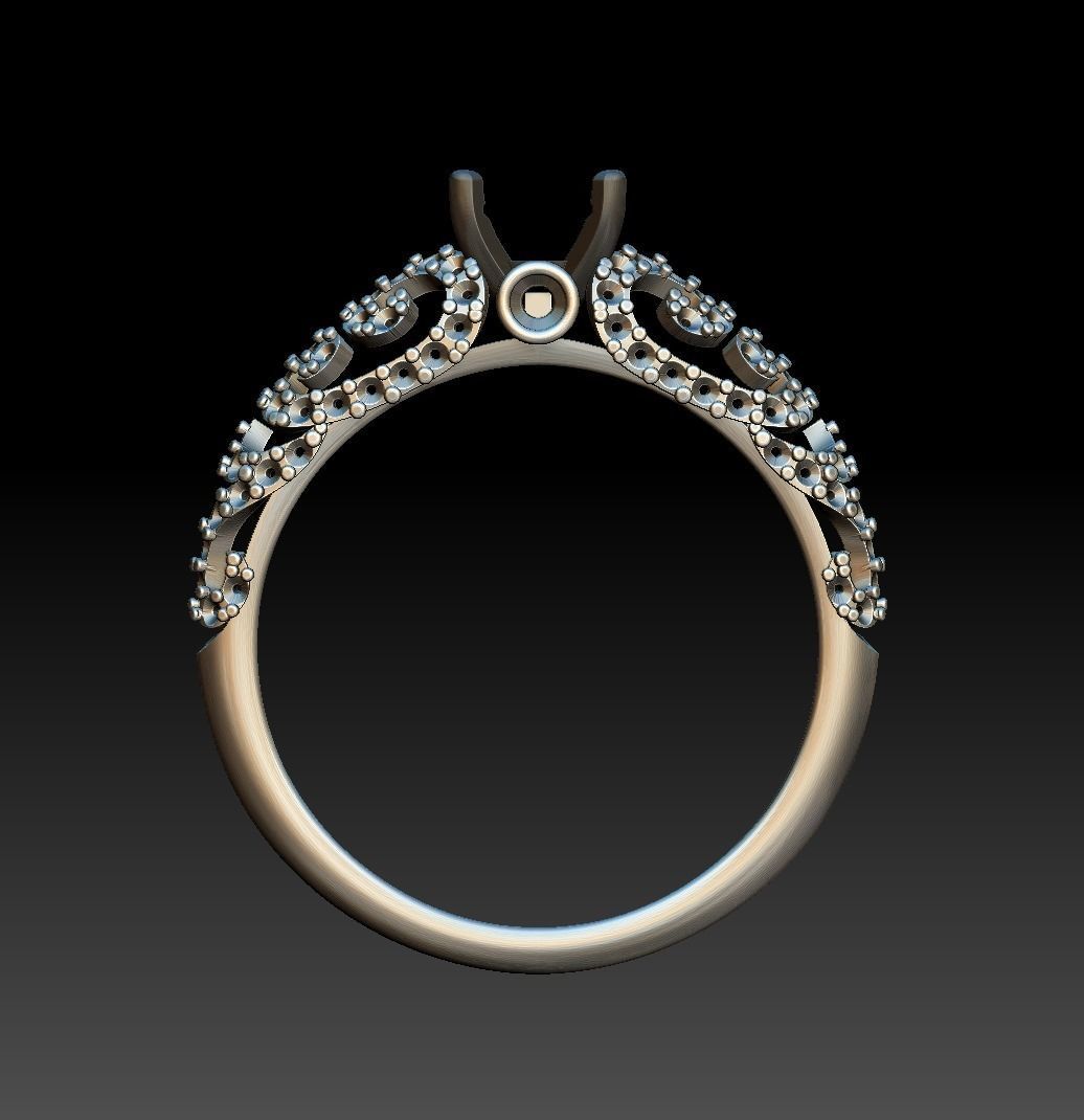 Beauty Ring 025 3D print model_11
