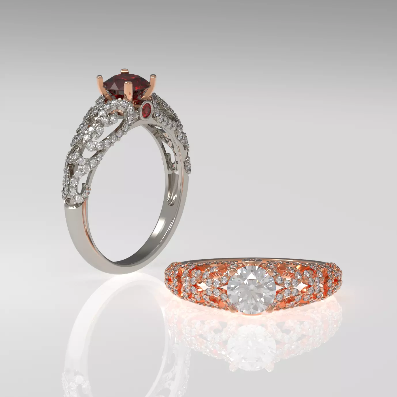 Beauty Ring 025 3D print model_0