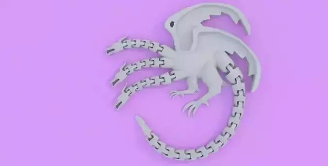 logo of the house targaryens articulated 3D print model