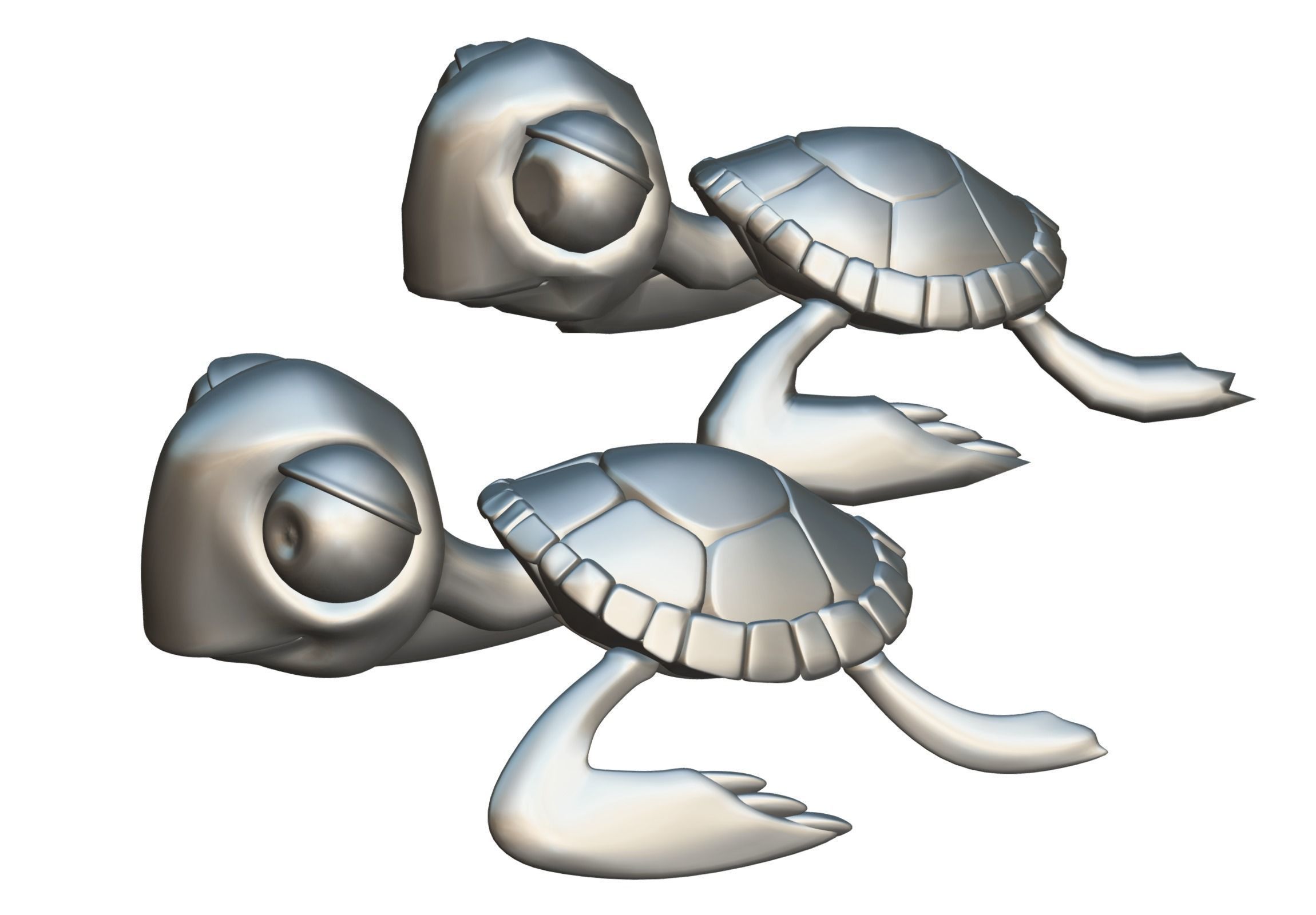 Hi-Poly Subdivision 3D Model Turtle Cartoon 3D model_15